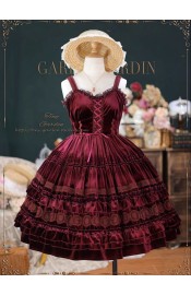 Tiny Garden Dream Bouquet Velvet Edition Short JSK(Reservation/3 Colours/Full Payment Without Shipping)